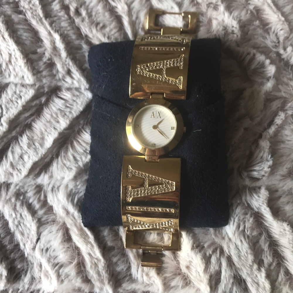 Authentic Armani gold watch/bracelet.